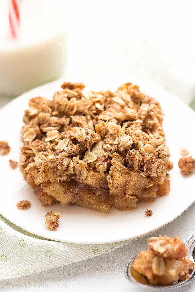 Healthy Chai Spice Apple Crumble